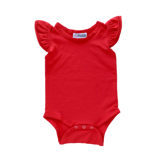 Red Fluttersuit - red sleeveless flutter