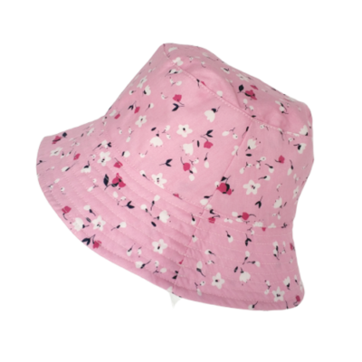 Empria Pink Floral kids bucket Hat Pretty Pink Sunhat