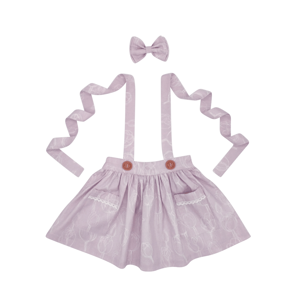 lilac suspender skirt gold coast kids clothing