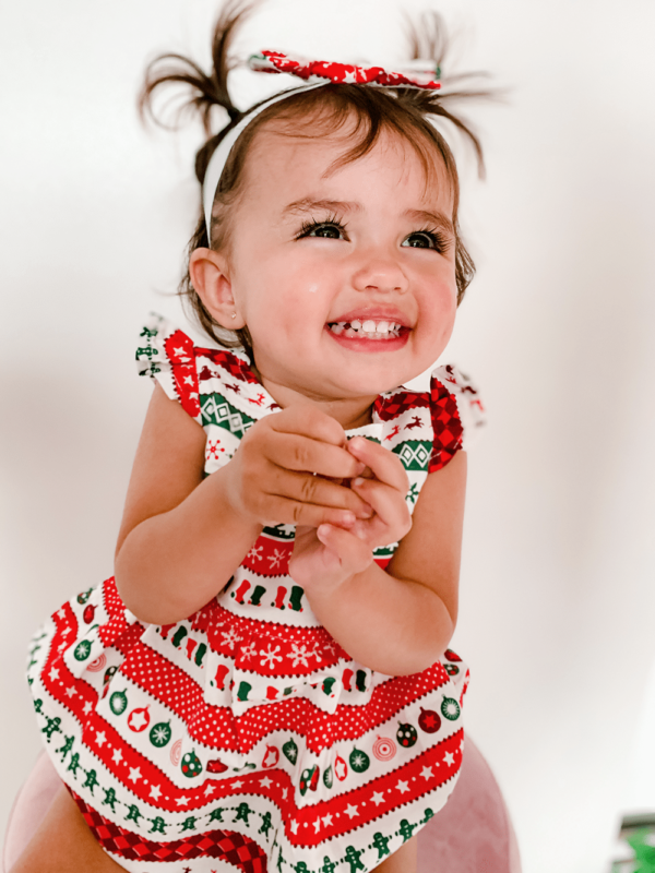 Cute Unique Baby Christmas outfit romper onesie
