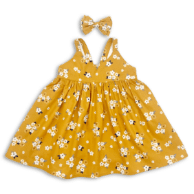 Mustard Summer Dress front