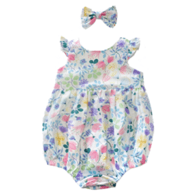 Chicago Floral Girls Playsuit