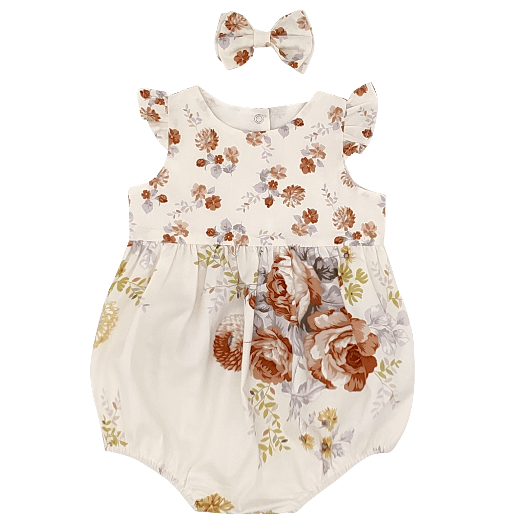 Floral Earth Playsuit